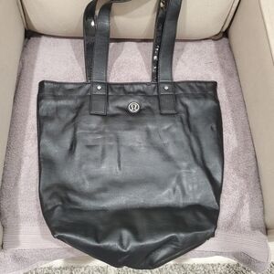 lululemon athletica Glossy Black Tote